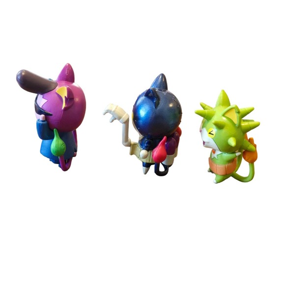 Yokai Watch 3 Figures Thornyan Roboyan Baddinyan - Picture 3 of 5